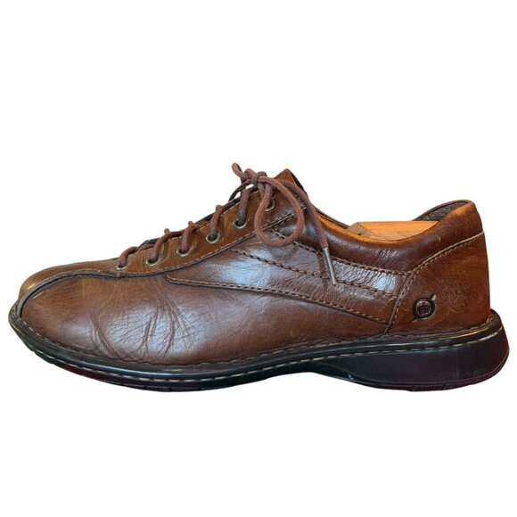 Born Brown Leather Bicycle Toe Lace Up Oxford Loafer Shoes Mens Size 9.5M Casual main image 8